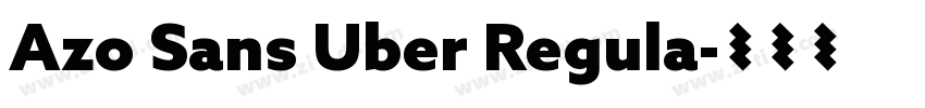 Azo Sans Uber Regula字体转换